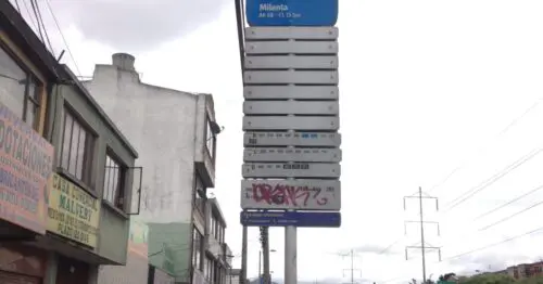 PARADERO SITP MILENTA  002A08